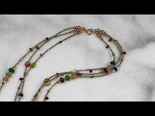 Load and play video in Gallery viewer, Gemstone Droplets Necklace