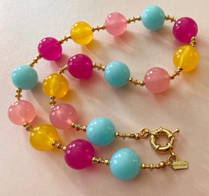 Berry Citrus Gumball Necklace