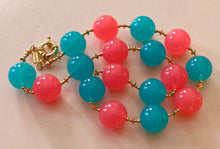 Load image into Gallery viewer, Cotton Candy Oversized Gumball Necklace
