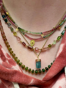 Rainbow Tourmaline Necklace