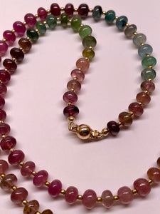 Rainbow Tourmaline Necklace