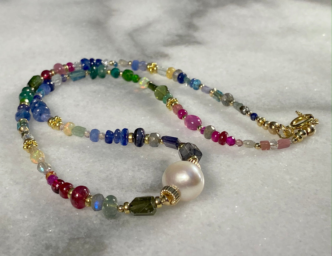 Colored Flow Necklace