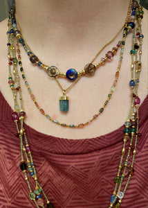 Gemstone Droplets Necklace