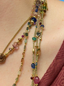 Gemstone Droplets Necklace