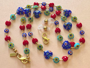 Collar Modular Corazones Millefiori