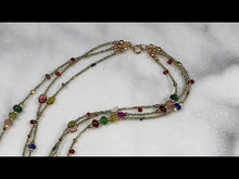 Charger et lire la vidéo dans la visionneuse de la Galerie, Gemstone Droplets Necklace
