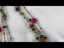 Cargar y reproducir el video en el visor de la galería, Gemstone Droplets Necklace
